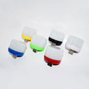 USB Plug Lamp USB Book Lamp Eye Protection Small Round Night Light (RGB)