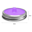 5pcs Wide Mouth Mason Jar Lids Silicone Seal Cover Pickles Cap(Purple)
