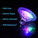 Unterwasser-Whirlpool-RGB-bunte LED-Schwimmbad-Licht-faule Spa-Disco-Lampe.