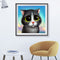 5D Cute Cat Mosaic Diamond Painting Drawing Full Round Drill DIY Art Handcraft