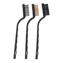 3pcs Set Plastic Handle Wire Brush Stainless Steel Brass Wire Brush Tool Hausha
