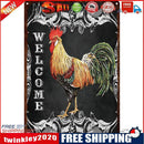 Rooster Retro Metal Plate Tin Sign Plaque Poster for Bar Club Cafe Decor