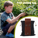 Outdoor Foraging Bag Harvest Garden Fruit Picking Jungle Tool Pouch (Black)