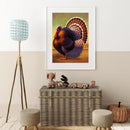 5D Turkey Mosaic Diamond Painting Drawing Full Round Drill DIY Art Handcraft Kit