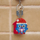 5pcs DIY Full Drill Diamond Painting Animal Xmas Penguin Special-shaped Keychain