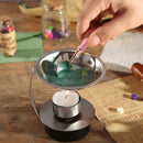 Sealing Stamp Wax Spoon Wood Handle Beads Furnace Stove Pot Craft (Pink) Newly