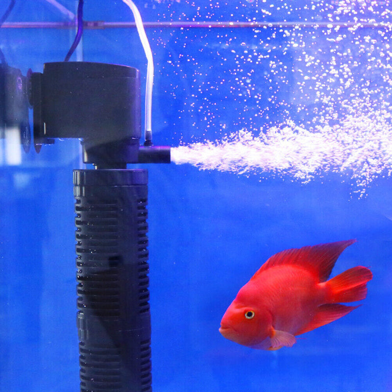 Aquarium Filter 3 in 1 Submersible Fish Tank Silent Aeration Pump (RS603) Newly