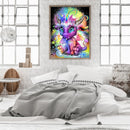 11CT Full Embroidery DIY Magic Horn Horse Stamped Cross Stitch Art Needlework