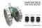 Manual Precision Garden Hand Seeder 1-Row Manual Vegetable Planter Steel Metal