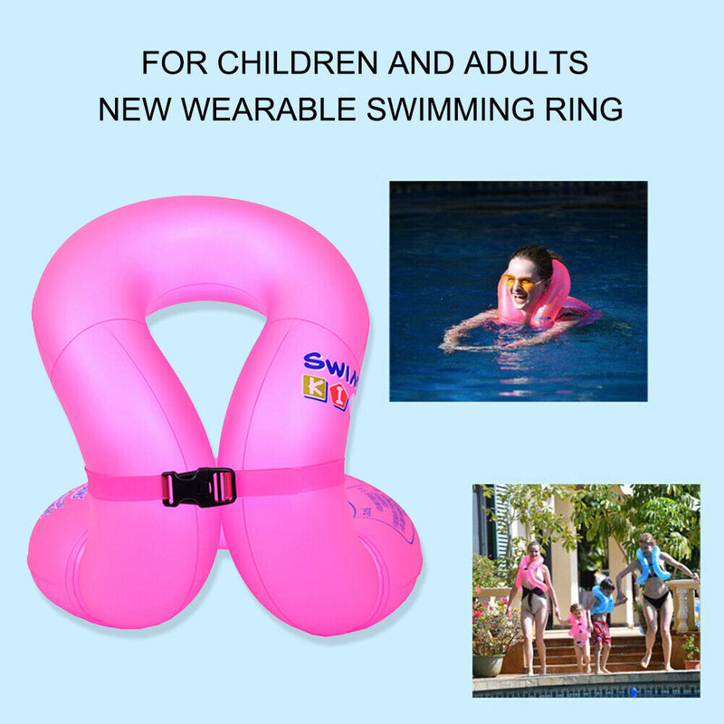 #A Swimming Laps Inflatable Floating Swim Arm Rings for Kids Adults Water Pool T