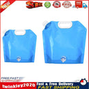 2pcs 5L+10L Collapsible Outdoor Camping Drinking Water Bag (Blue+Blue) Newly