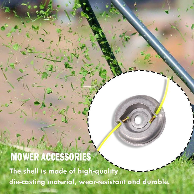 Aluminum Alloy Grass Trimmer Head Lawn Mower Head for Strimmer Replacement