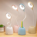 Touch Bendable Table Lamps Night Light Pen Holder Lamp Flexible Desk Lamp