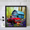 DIY Rhinestone House Car Dog Pictures Full Round Drill Diamond Painting Kit 5D