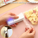 Mini Heat Bag Vacuum Heat Sealer for Plastic Bag Storage Food Snack (White)