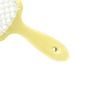 Hollow Detangling Hairdressing Comb Wet Dry Hair Scalp Plate Combs (Yellow)