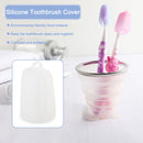 3pcs Tooth Brush Pod Silicone Toothbrush Head Box Soft Food Material for Outdoor