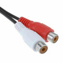 Stereo Male Jack To 2 RCA Female Plug Adapter Headphone N5J4 Cord 3.5mm W2T7