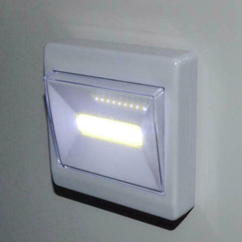 Bright LED Push Light Stick On Battery Powered Night Cupboar, Light Shed N E6B4