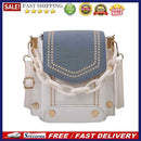 Fashion Hit Color PU Messenger Bag Women Acrylic Chain Totes Lady Shoulder Pouch