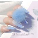 Design Elegant Faux Fur Removable Nail Pom Balls Soft Fluffy Detachable