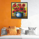 14CT Stamp Cross Stitch Kits DIY Flowers Printed Needlework Decor (H535)
