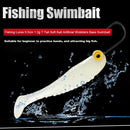 Fishing Lures 5.5cm T Tail Soft Bait Wobbler Bass Swimbait (Luminous 10pcs)