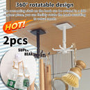 360° 6-Hook Under Shelf Kitchen Utensil Organiser Wall Hook Hanging Rack Holder`