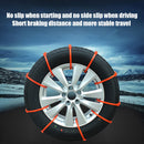 10pcs Car Tire Wheels Anti Slip Belts Snow Winter Tyre Traction Grip Strip