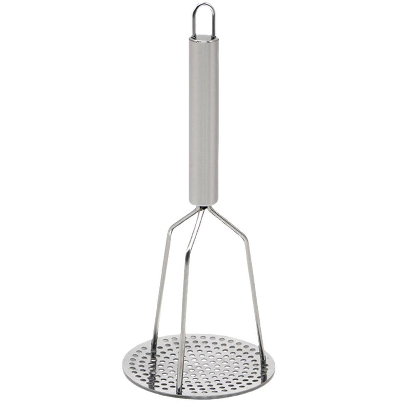 Household Steel Potato Press with Handle Steel Masher.