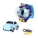 4 Channels 1/58 5km/h 2.4GHz Racing Car Wrist Watch Controlled RC Small Vehicle