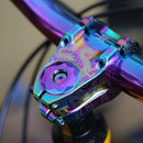 MTB Bicycle Stem Cover Bike Headset Top Cap Cover w/ Screw (Color Plating) Newly