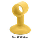 2pcs Anti-collision Doorknob Wall Crash Pad Door Handle Silencer (Yellow)