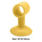 2pcs Anti-collision Doorknob Wall Crash Pad Door Handle Silencer (Yellow)