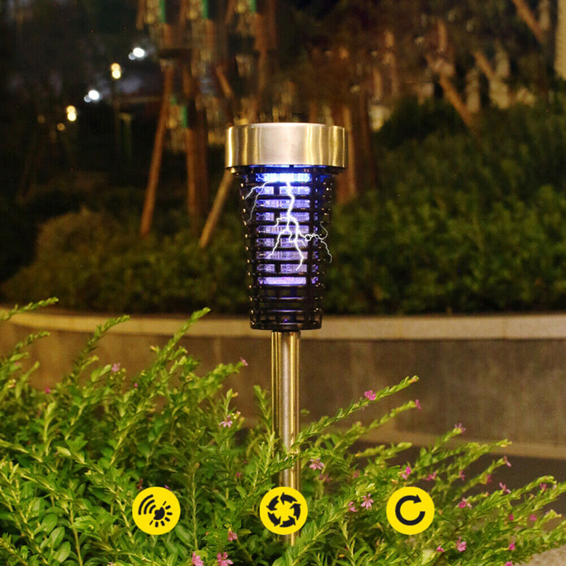 Solar Mosquito Killer Lamp Waterproof Yard Pest Bug Insect Repellent Light Newly