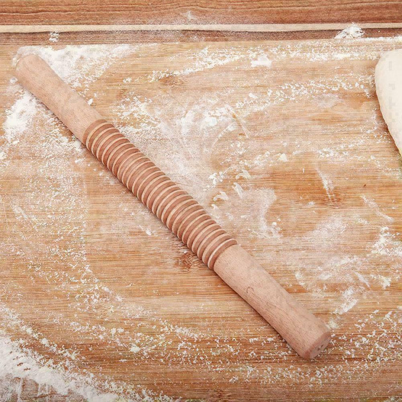 Wooden Thread Baking Roller Flower Stick Baking Cake Dumpling X0T7 Rolling V3Q9