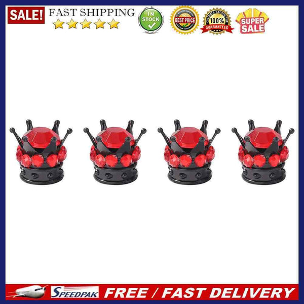 4pcs Copper Core Car Wheel Tire Valve Caps Automobile Tyre Stem Dust Air Cove