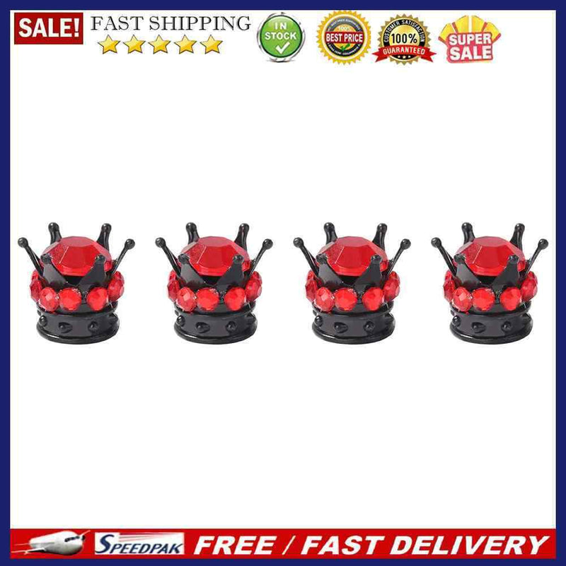 4pcs Copper Core Car Wheel Tire Valve Caps Automobile Tyre Stem Dust Air Cove