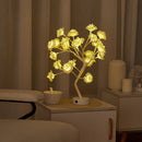 LED Rose Flower Tree Light Fairy Table Ornament Lamp Wedding Decor (White) Newly