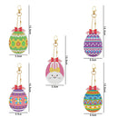 5pcs Diamond Painting DIY Full Special Shaped Easter Keychains Kit (YSK77) Newly