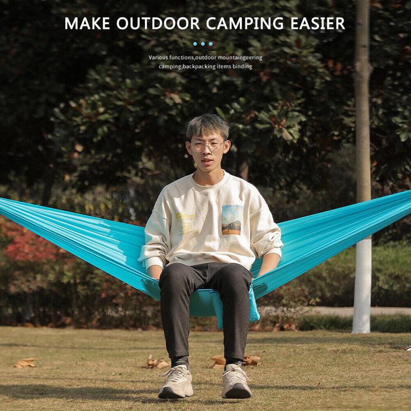 245x90cm Outdoors Camping Parachute Sleeping Hammock Garden Swing Hanging B