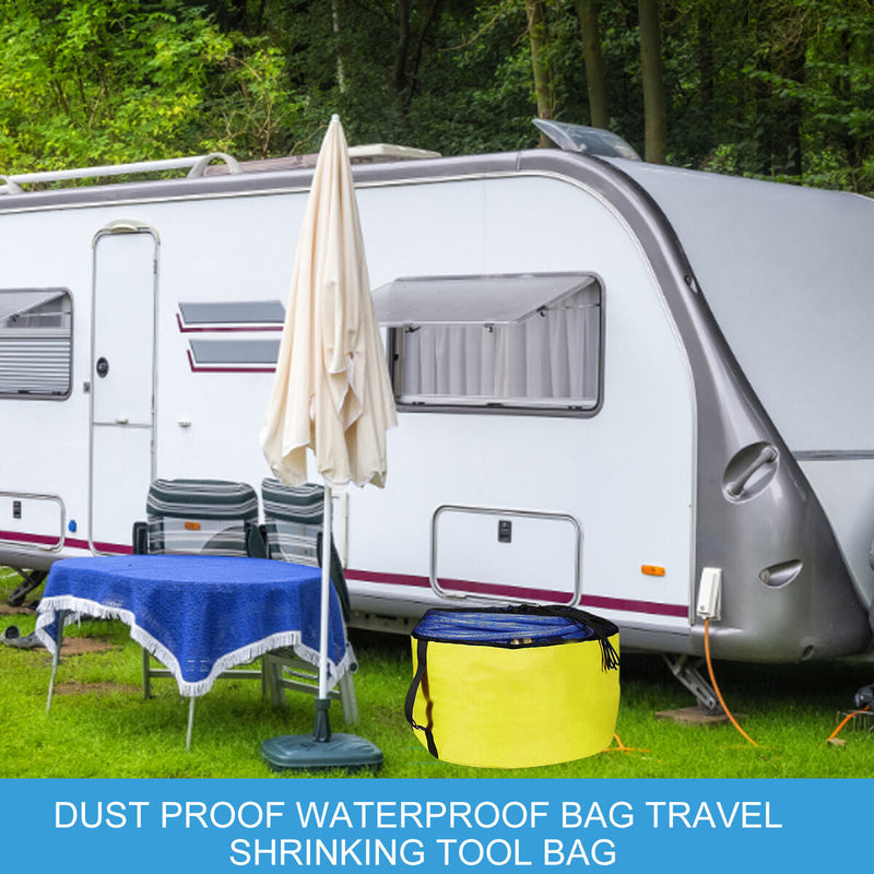 #A RV Hose Storage Bags Waterproof 600D Sewer Hose Storage RV Utility Organizer