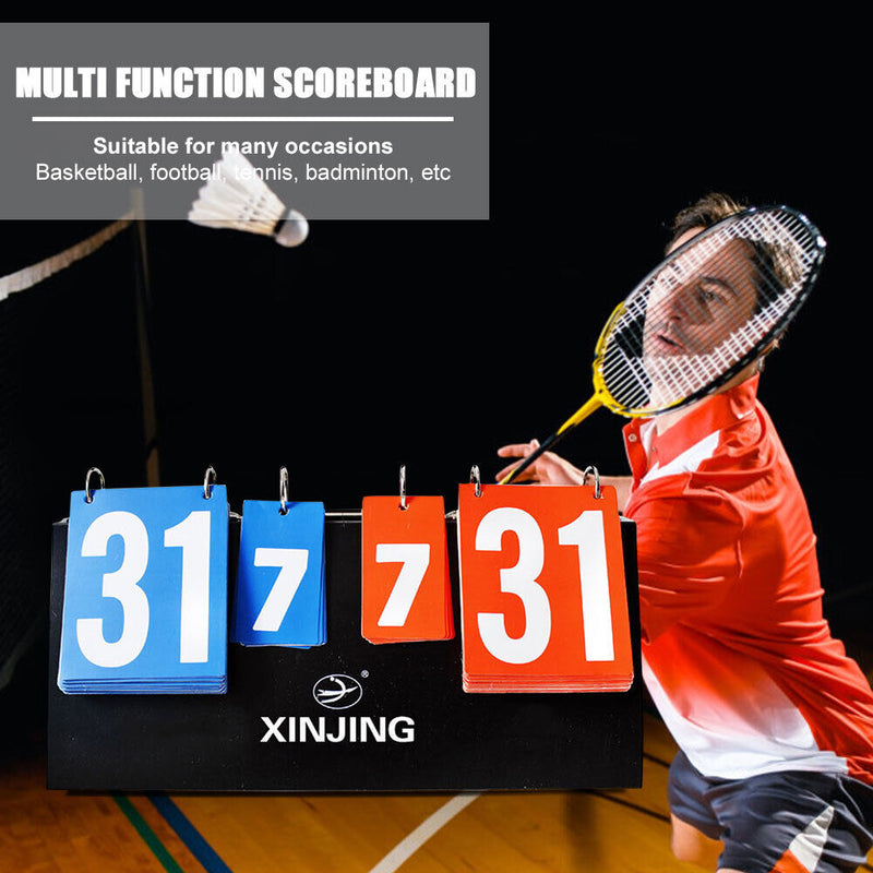Basketball Volleyball Scoreboard Competition Referee 4-Digit Score Board Newly