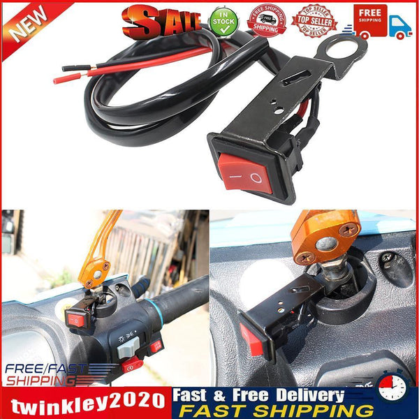 Flameout Switch With Fixed Wiring Harness for Motorcycle Electromobile Newly