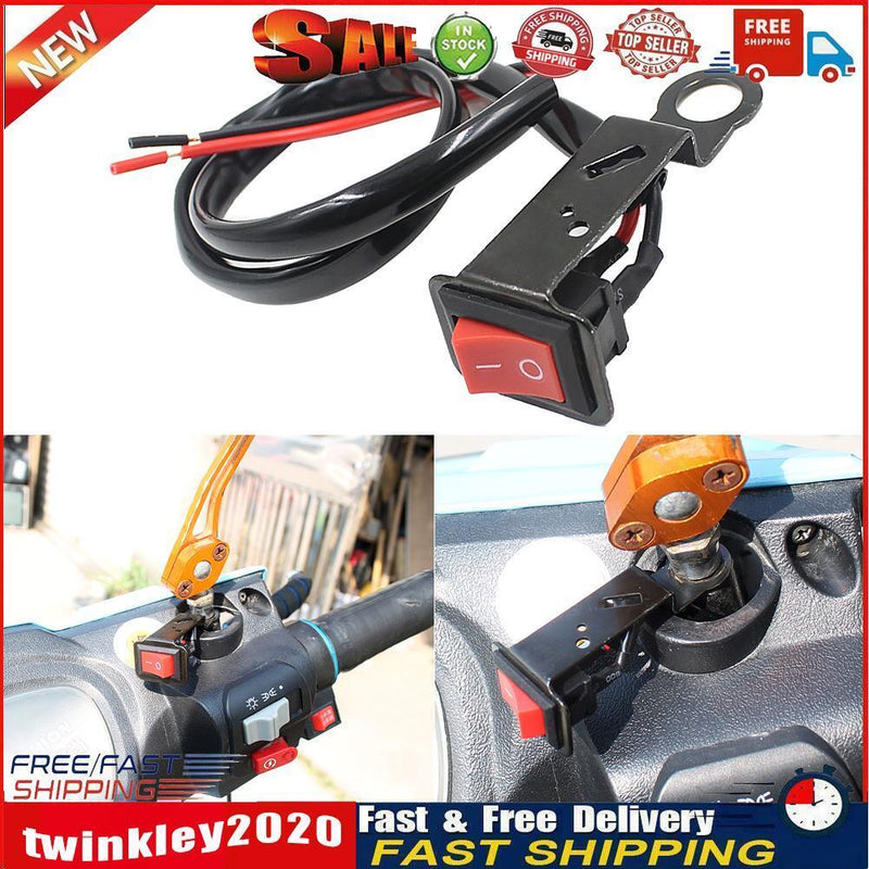Flameout Switch With Fixed Wiring Harness for Motorcycle Electromobile Newly