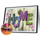 5D DIY Full Drill Diamond Painting HOME Cross Stitch Mosaic Kit Home Wall Arts