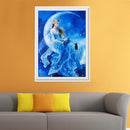 5D DIY Round Drill Diamond Painting Moon Goddess Cross Stitch Embroidery(A