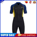 DIVE SAIL Neoprene Scuba Snorkel Swimming Men Body Wetsuits (Yellow L)