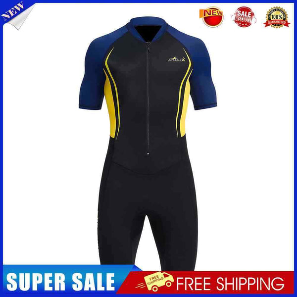 DIVE SAIL Neoprene Scuba Snorkel Swimming Men Body Wetsuits (Yellow L)