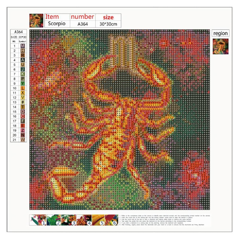 5D DIY Full Drill Diamond Paintings Constellation Cross Stitch Embroidery Mosaic Acra